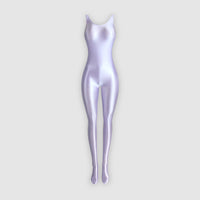 Personalized Stretch Glossy Tights Jumpsuit Women