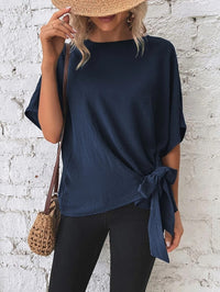 Women's Solid Color Batwing Sleeve Loose Top