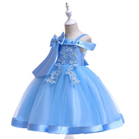 Girls catwalk show princess bow skirt