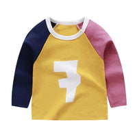 Children's Long-sleeved T-shirt Cotton Single Top