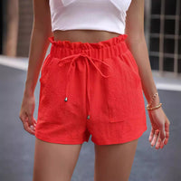 Women's Fungus Waist Slant Pockets Shorts