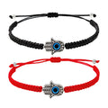 Hand-knitted Rope Lucky Red String Bead Bracelet