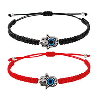 Hand-knitted Rope Lucky Red String Bead Bracelet