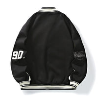 Men's Fashion Retro Alphabet Embroidered Baseball Uniform Coat