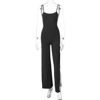 Women's Fashion Solid Color Suspender Jumpsuit