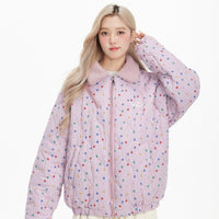 Lapel Cashmere Cotton-padded Coat Women