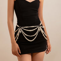 Vacation Pearl Bra Clothing Chain Female