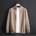 New Men's Sweater Half High Neck Zip Fashion Coat Business Knitwear Order