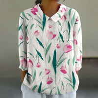 Women's Loose Casual Graffiti Printing Shirt