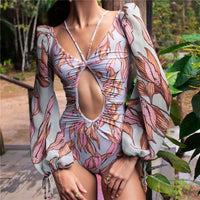 Women's one-piece bikini swimsuit