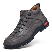 Men's High Top Loafers Non Slip Breathable Latex Insole Hiking Shoes