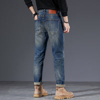 Nostalgic Washed Men's Trousers Retro Trendy Pencil Pants