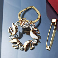 Women's Dual Purpose Silk Scarf Buckle