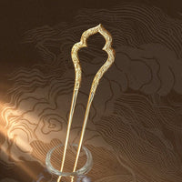 Gold-plated Vintage U-shaped Hairpin