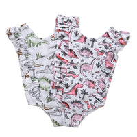 Dinosaur Girls' Printed Swimsuit