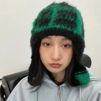 Women's Fashion Warm Ear Protection Woolen Knitted Hat