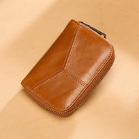 Soft Top-Grain Leather Multifunctional Coin Purse