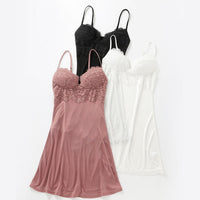 Wireless Bra Fashion Suspenders Silk Home Nightdress