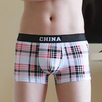Summer Men's Underwear Solid Color Cotton Breathable Boxers