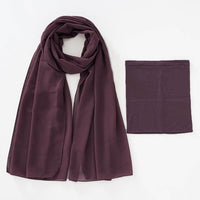 Modal Breathable Elastic Bucket Hat With Pearl Chiffon Scarf Headcloth