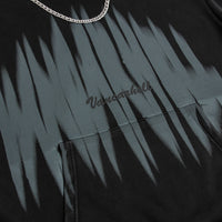 Abstract Graffiti Printing Brushed Hoody Men