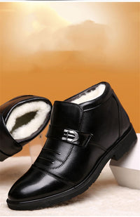 Solid Color Flat Heel High-top Winter Leisure Set Foot Round Head