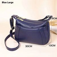 First Layer Cowhide Mother Bag Large Capacity Shoulder Bag