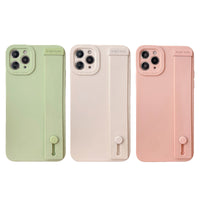 Solid Color Wristband Phone Case Couple Soft Drop