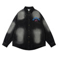 National Fashion High Street Niche Cartoon Printing Denim Shirt Jacket