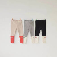 Simple Baby Children's Stitching Letter Leggings