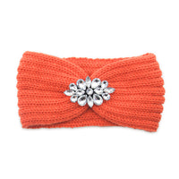 European And American Diamond Knitted Headband Ear Protector