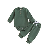 European And American New Children's Jumpsuit Long Sleeve Autumn Wear Romper Two-piece Set