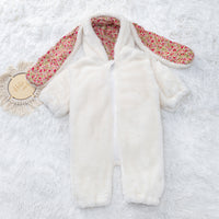 Cartoon Rabbit Baby Jumpsuit Plush Thickening
