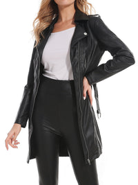 Women's Leather Top Short Coat