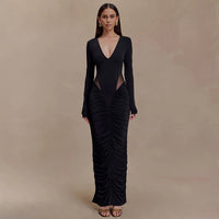 Women's Elegant Tight-Fitting Long-Sleeve Sheath Dress