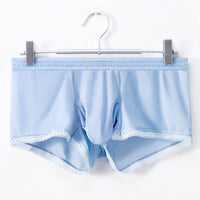Men's Trunk Ice Silk Thin Nude Feel See Through Breathable Underwear