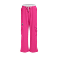 Loose Straight Flip Drawstring High Street Workwear Casual Pants