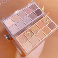 10Shades Of Eyeshadow Pearly Matte Earth Lasting Palette