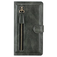 Zipper Buckle Leather Case Phone Case Sticker Wallet