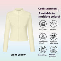 Sports Yoga Jacket Women's Long-sleeved Outdoor Sun-proof Workout Clothes