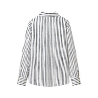 Women's Fashion Versatile Single Button Satin Texture Shirt