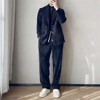 Mens Stylish Casual Suit And Pants Set