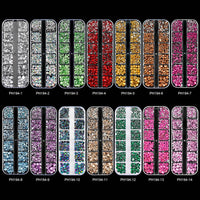 Plaid Nail Beauty Flat Bottom Rhinestone