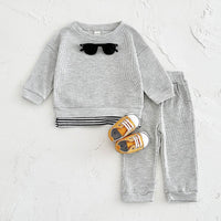 Spring And Autumn Newborn Long Sleeve Fake Two-piece Suit