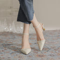 Women's Summer New Sweet Style Pearl Pointed Fashion French High Heels