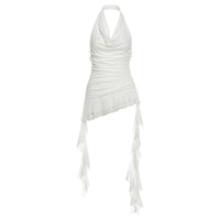 Women's Fashion Swing Collar Backless Halter Sleeveless Vest