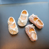 Spring And Autumn Girl's Nude Shoes Non-slip Soft Bottom Toddler
