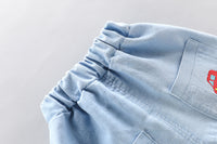 Boys And Girls Car Pattern Two-piece Summer Casual Clothes Baby