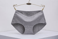 One Piece Seamless Women's Underwear Mid-waist Sexy Cotton Briefs