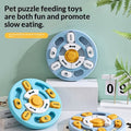 Pet Round Sounding Puzzle Toy In Blue And Yellow, Durable For Biting And Teething Training